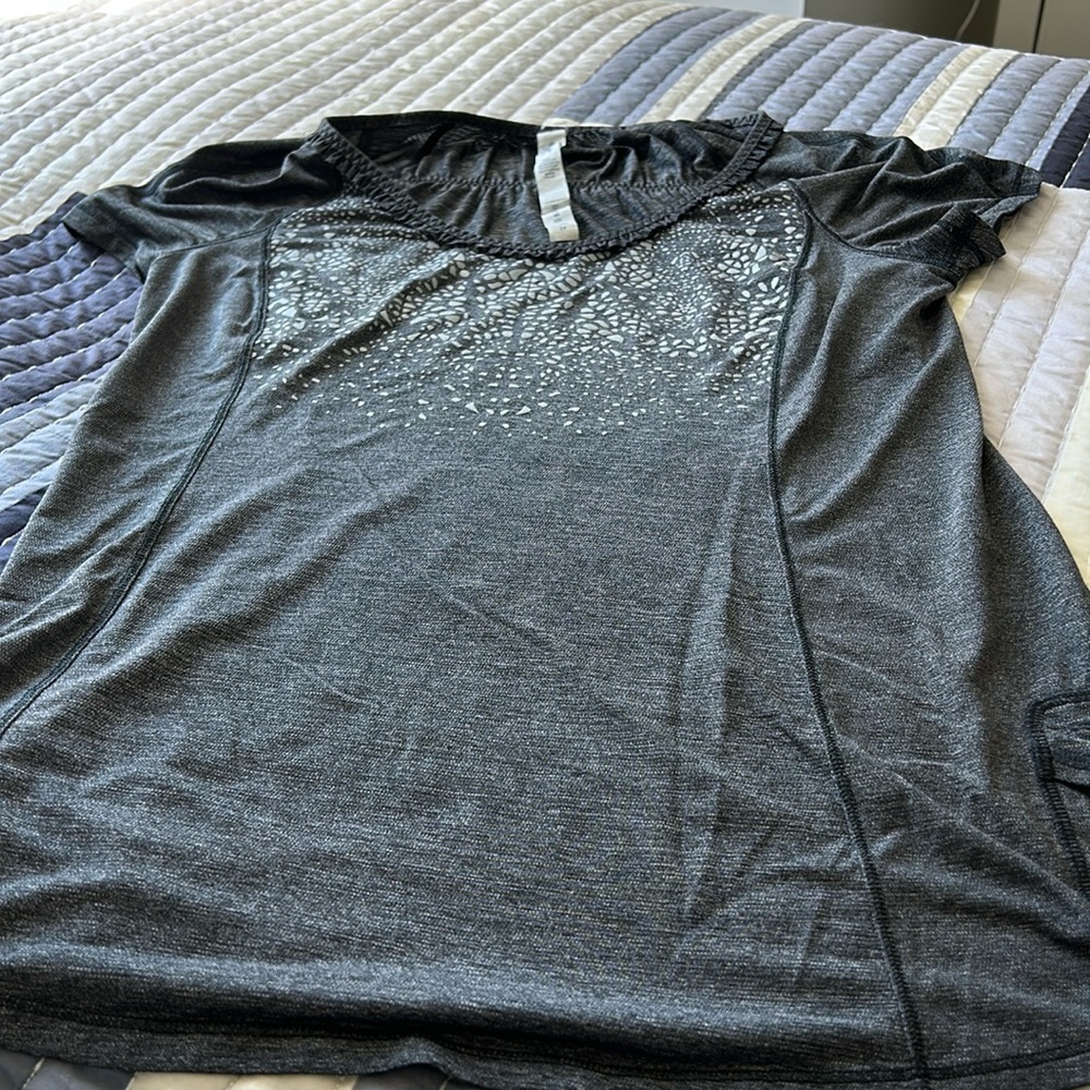 Lululemon short sleeve athletic T shirt.
